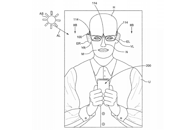 Apple Glasses 미국 특허 일러스트레이션