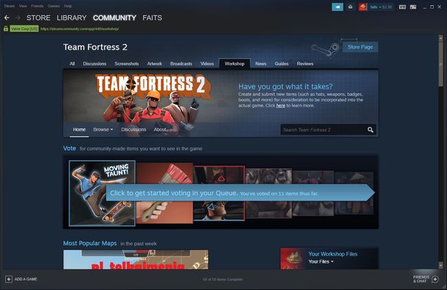 Oficina do Steam para Team Fortress 2