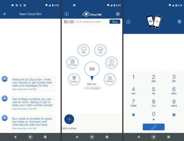 Cloud Sim-App auf Android