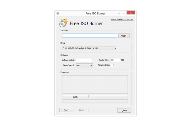 Free ISO Burner v1.22'nin ekran görüntüsü