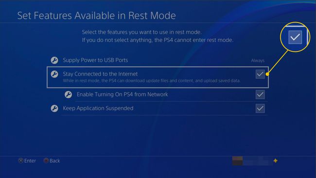 PS4のインターネットオプションへの接続を維持