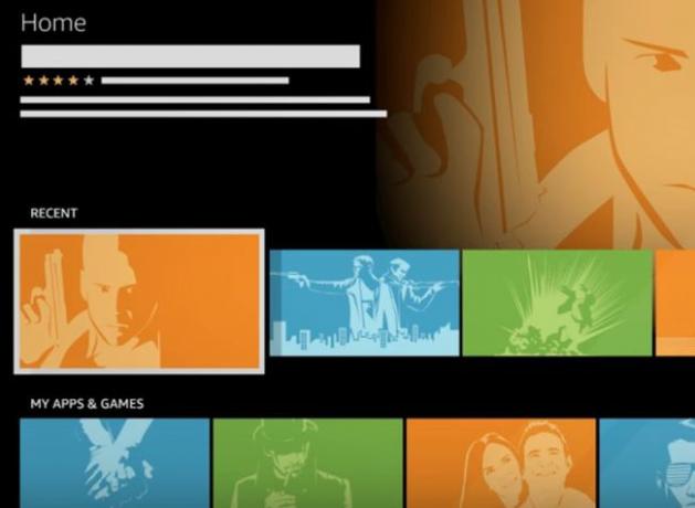 Amazon Fire TV स्टिक का माई ऐप्स और गेम्स सेक्शन