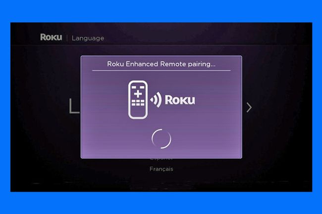 Ejemplo de indicación de emparejamiento remoto mejorado de Roku