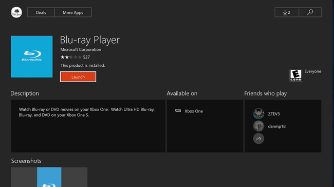 Εφαρμογή Xbox One Blu-ray Player