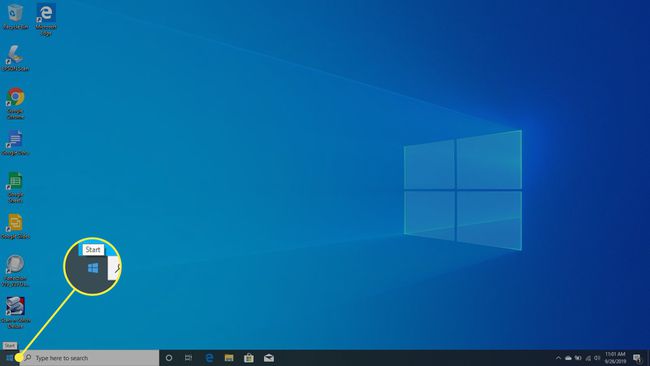 Windows 10'da Başlat düğmesi