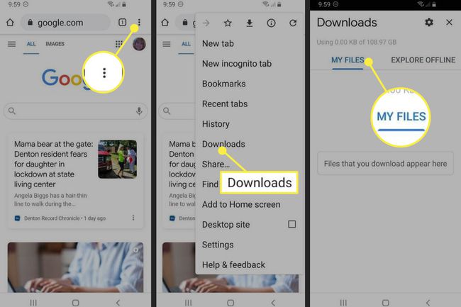 Downloads in Chrome für Android