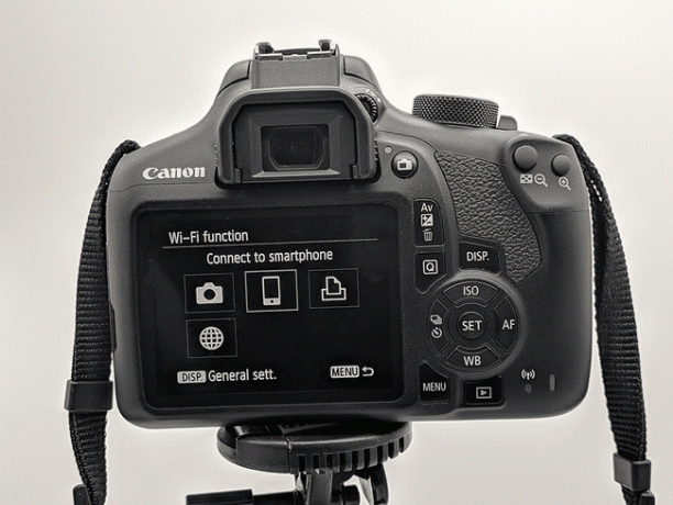 Een Canon DSLR.