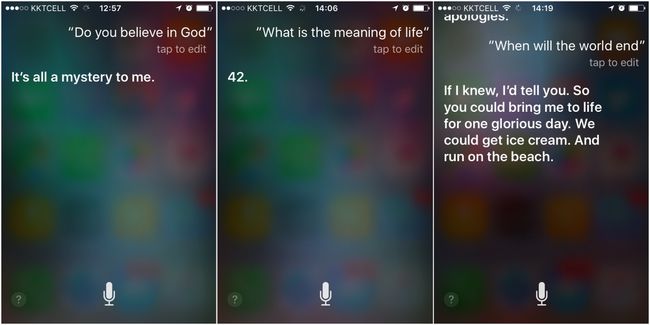 Stiller Siri livets store spørsmål