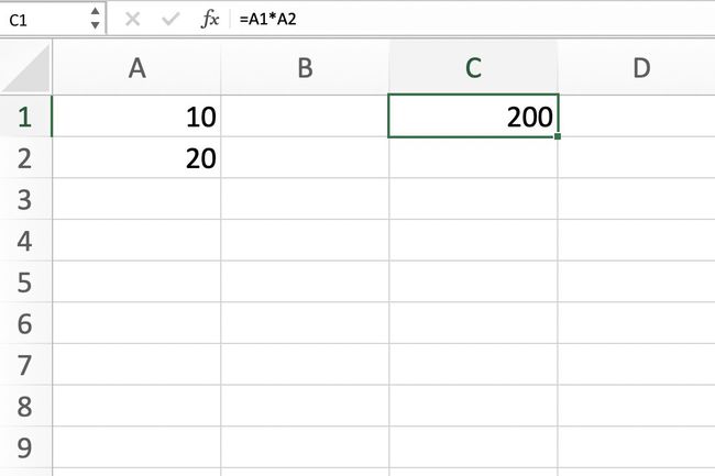 Zrzut ekranu programu Excel pokazujący prawidłowe wyniki dla naszej formuły