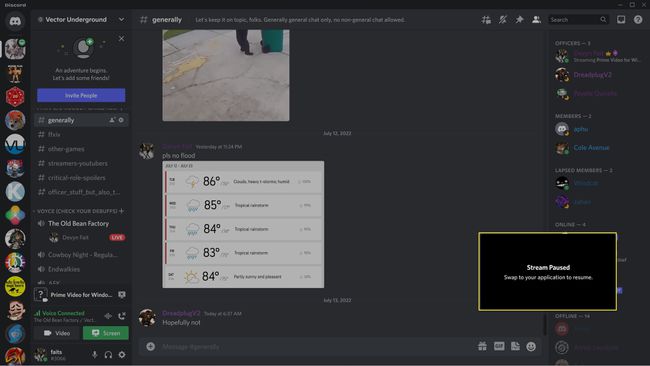 Streaming Prime Video în Discord.