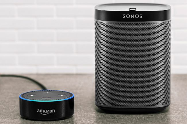 Динамик Sonos Play с Amazon Echo Dot