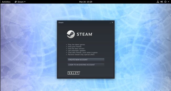 Войдите в Steam в Fedora Linux