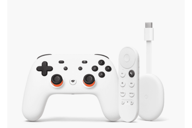 Google Stadia 컨트롤러 및 Chromecast