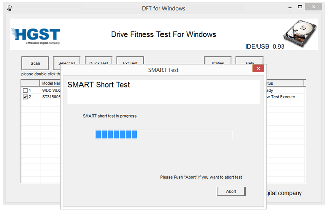 Windows Drive Fitness Test