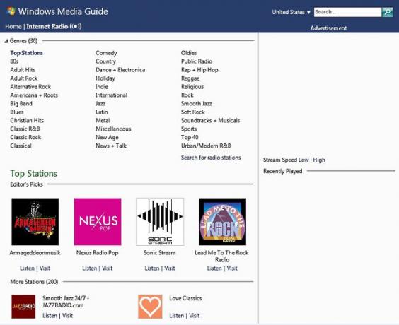 Windows Media Player 11'de İnternet Radyosu Akışı
