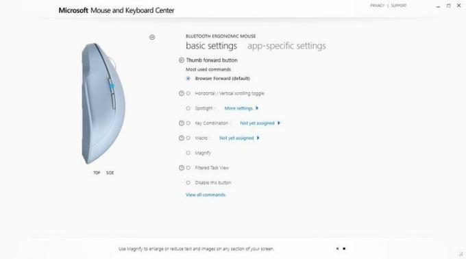 Interfaccia software Microsoft Wireless.