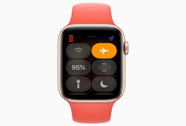 비행기 모드의 Apple Watch