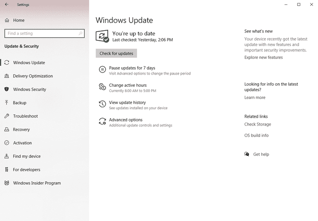 Obrazovka aktualizace systému Windows