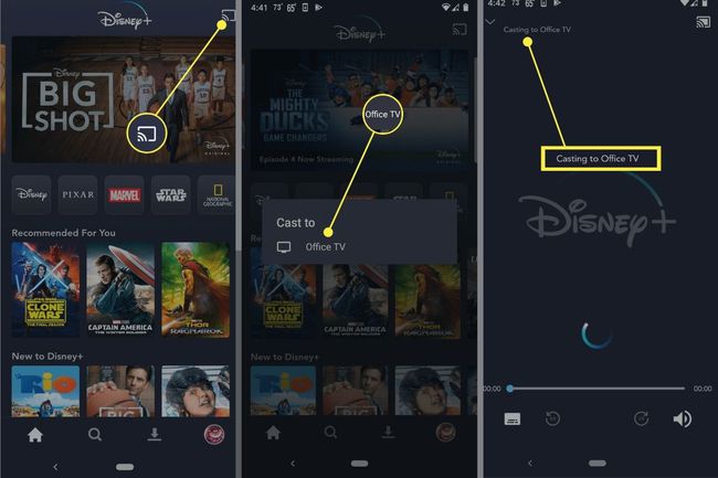 डिज्नी प्लस को क्रोमकास्ट में कास्ट करना शुरू करने के लिए कदम।