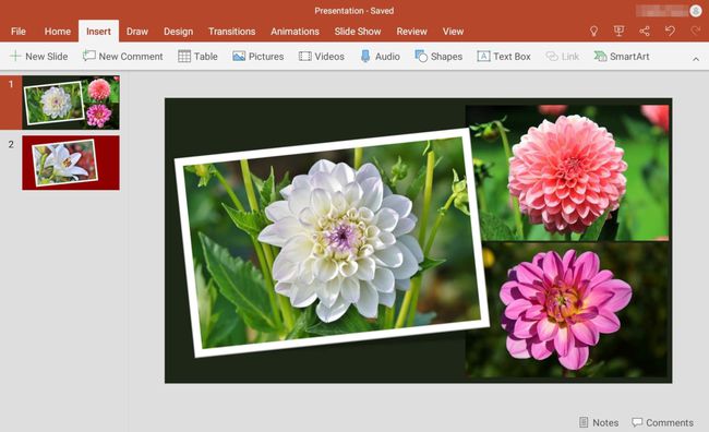 Looge Microsoft PowerPointis fotoslaidiseanss