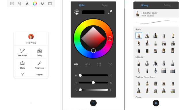 Die Autodesk Sketchbook-App für Android