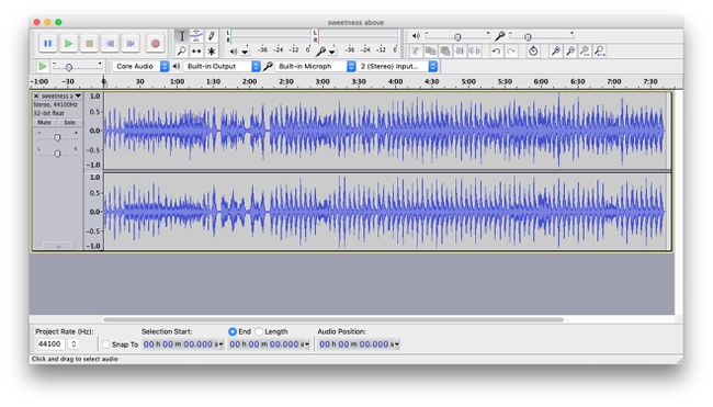 Audacity en macOS