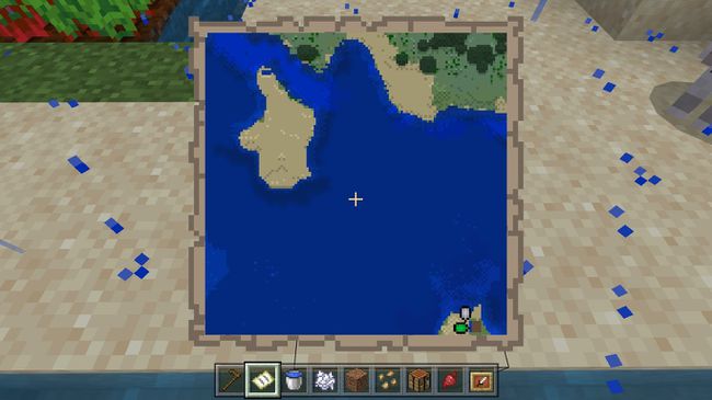 ロケーションマーカーとウォールマップマーカーを備えたMinecraftマップ