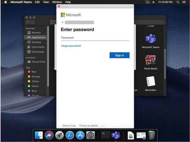 تسجيل الدخول إلى Teams على macOS
