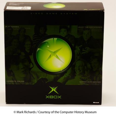 Verpackung der Xbox-Konsole.