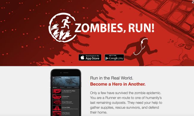 Zombies, lauf! Fitness-Spiel-App