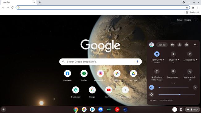 Tilgængelighed i Chromebooks proceslinje