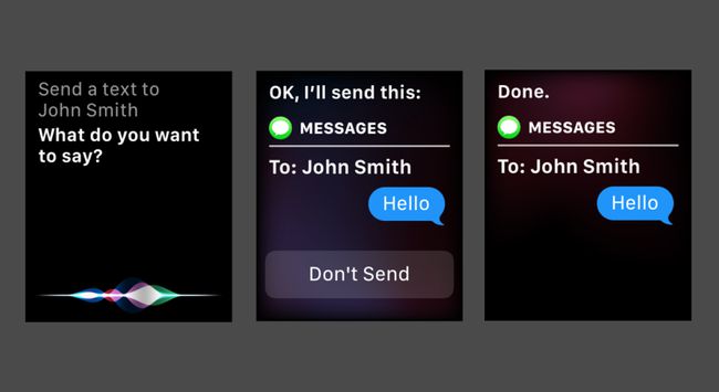 Siri izmantošana, lai nosūtītu īsziņu no Apple Watch