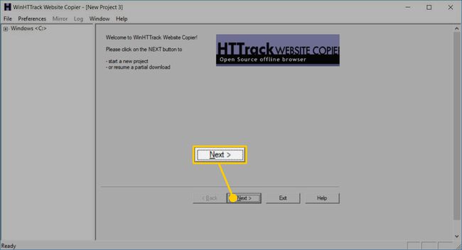 HTTrack 웹사이트 복사기 오프라인 다운로더 앱