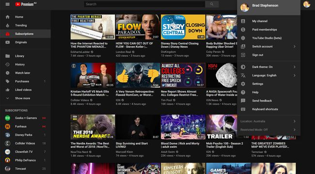 YouTube Premium-website.