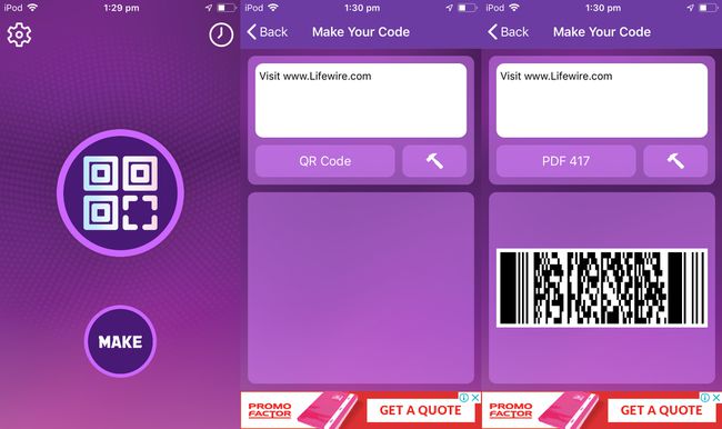 Lector de códigos QR: aplicación para iOS de Barcode Maker