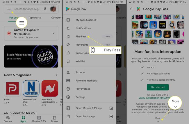 Google Play Pass Více
