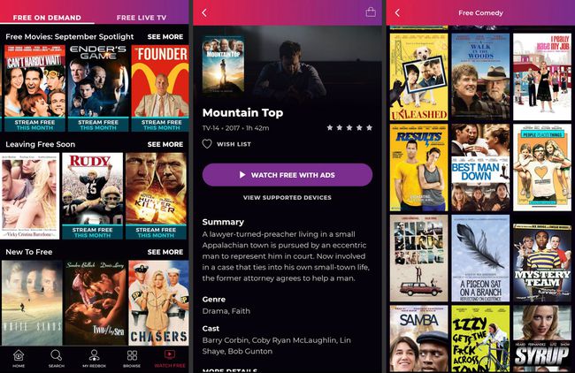 แอปภาพยนตร์ฟรีของ Redbox สำหรับ Android