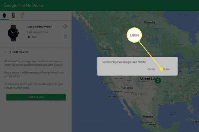 Neatgriezeniski dzēsiet Google Pixel Watch, izmantojot funkciju Find My Device