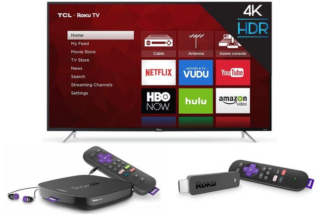 Roku TV, Box และ Streaming Stick ตัวอย่าง