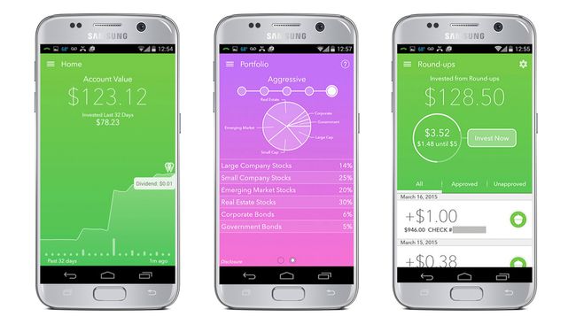 Investiční aplikace Acorns pro Android.