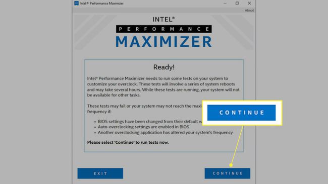 Continua in Intel Performance Maximizer