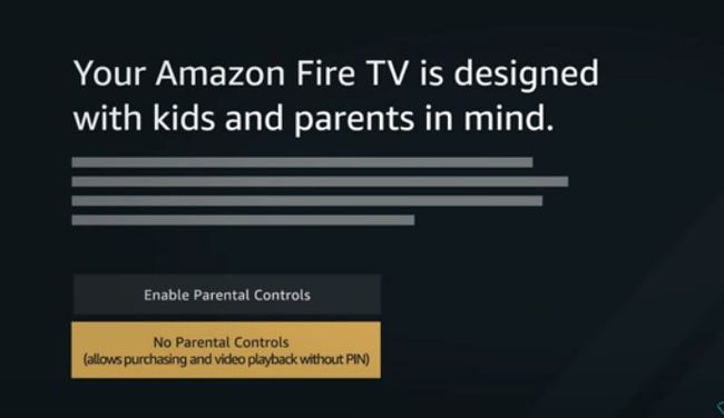 Vecāku kontrole - Amazon Fire TV stick