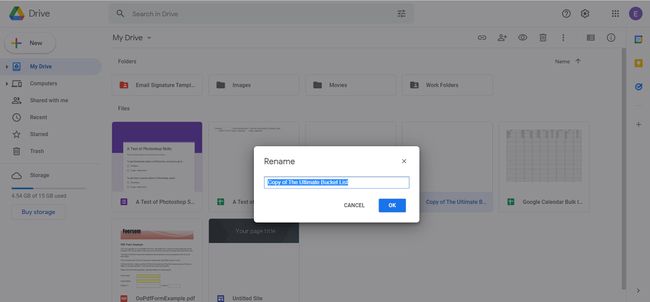 เปลี่ยนชื่อไฟล์ใน Google Drive