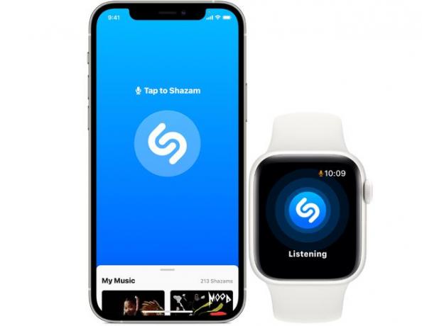 iPhoneとAppleWatchのShazam。