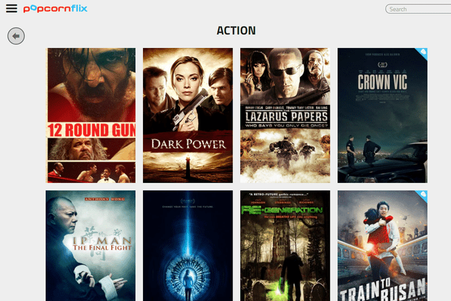 Στιγμιότυπο από δωρεάν ταινίες δράσης στο Popcornflix 