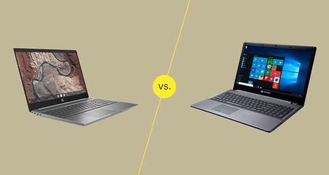 Chromebook vs Windows-kannettava