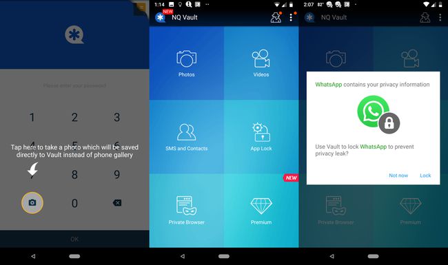 Vault-Ukryj SMS-y, zdjęcia i filmy, blokada aplikacji, aplikacja do tworzenia kopii zapasowych w chmurze na Androida