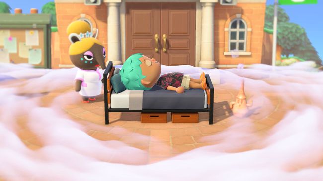 Animal Crossing: New Horizons dreaming press screenshot