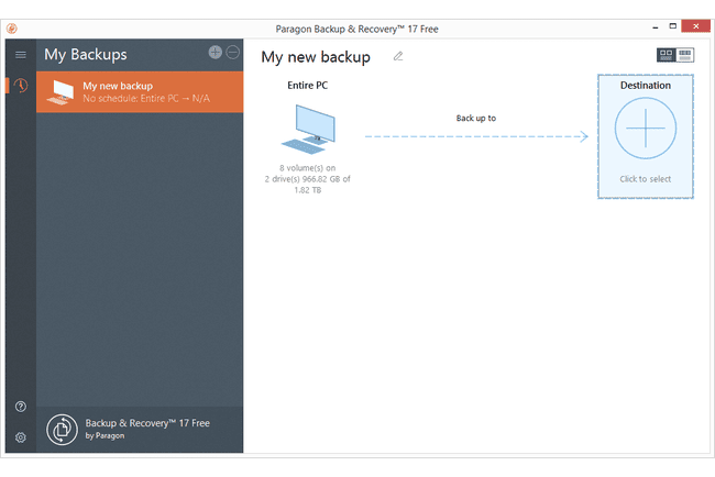 Paragon Backup & Recovery 17 στα Windows 10