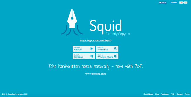 SquidNotes-Website